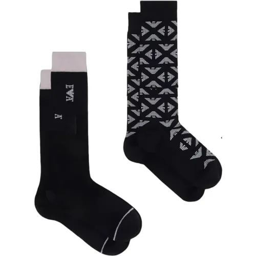 Logo Jacquard Gift Socks Pack , male, Sizes: ONE SIZE - Emporio Armani - Modalova