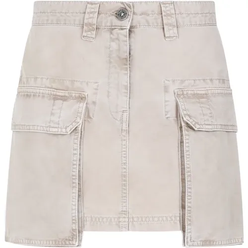 Cotton Mini Skirt , female, Sizes: 2XS - Golden Goose - Modalova