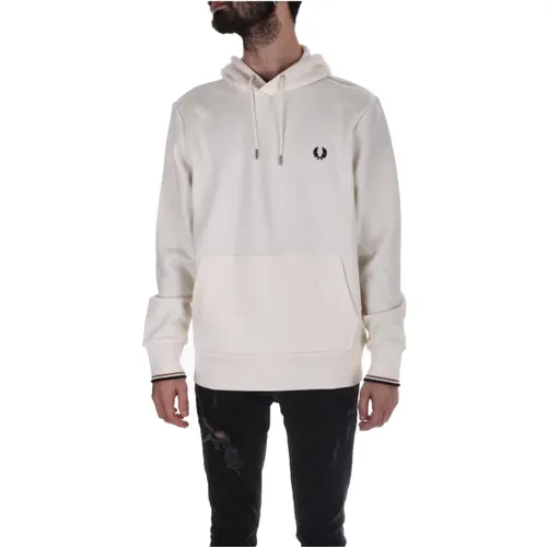 Herrenhoodie mit Fronttasche , Herren, Größe: M - Fred Perry - Modalova