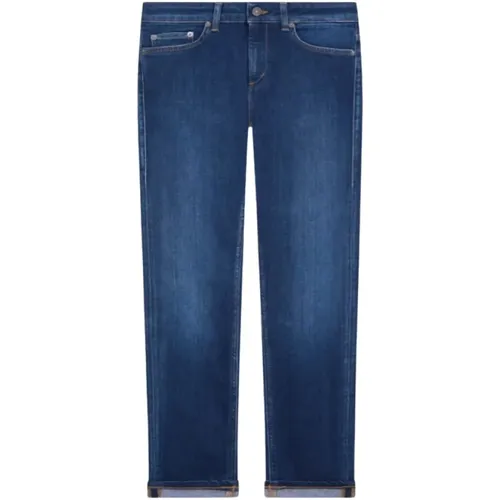 Blaue Skinny Fit Knöchellange Jeans , Damen, Größe: W27 - Dondup - Modalova