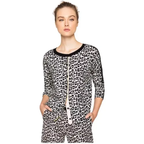 Leopard Print Cardigan , female, Sizes: M, XS - Twinset - Modalova