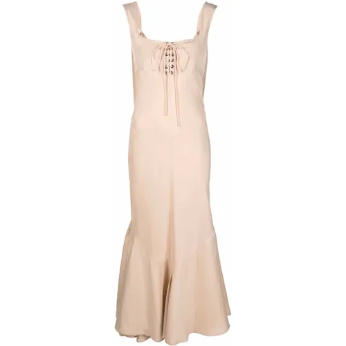 Elegant Silk Midi Dress , female, Sizes: 2XS - Max Mara - Modalova
