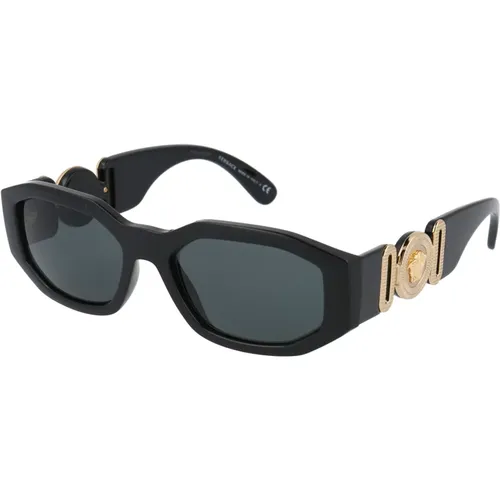 Stylish Sunglasses with Model 0Ve4361 , male, Sizes: 53 MM - Versace - Modalova