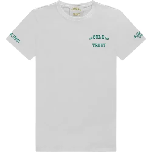 Pusha /Turquoise T-Shirt , Herren, Größe: S - In Gold We Trust - Modalova