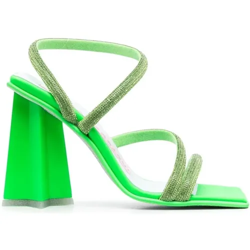 Helle Grüne Sternabsatz Sandalen , Damen, Größe: 36 EU - Chiara Ferragni Collection - Modalova