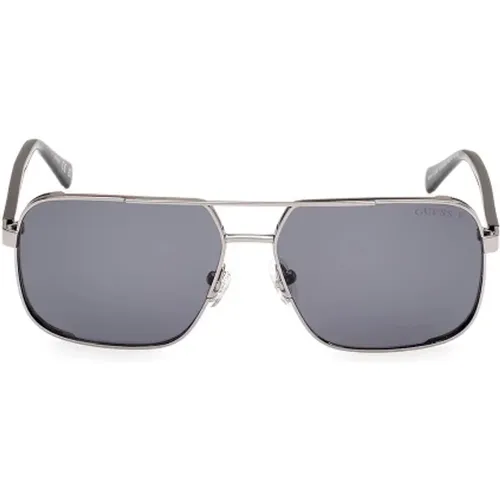 Metal Sunglasses for Men , male, Sizes: 58 MM - Guess - Modalova