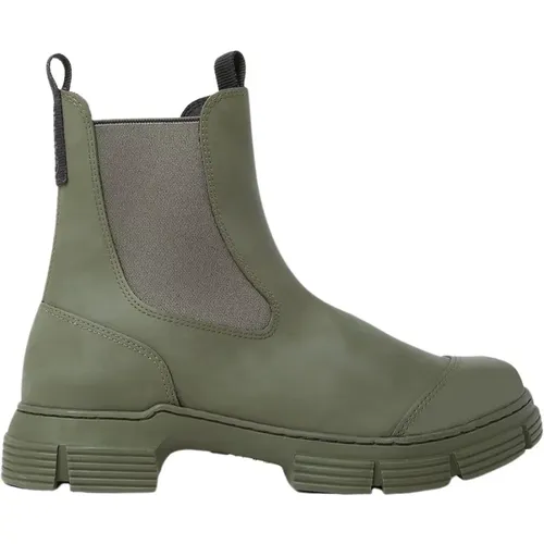 Chunky Sole Rubber Chelsea Boots , Damen, Größe: 37 EU - Ganni - Modalova