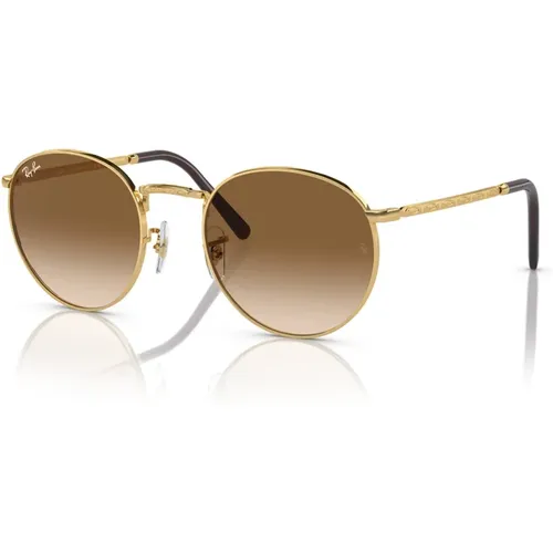 Round Sunglasses Brown Gradient Metal Frame , unisex, Sizes: 53 MM - Ray-Ban - Modalova