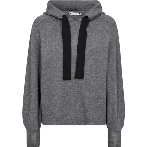 Hoodie Strick 32168 57-Grey Melan - Co'Couture - Modalova