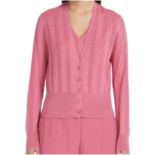 Rosa Cardigan Sweater Peonia - Max Mara Studio - Modalova