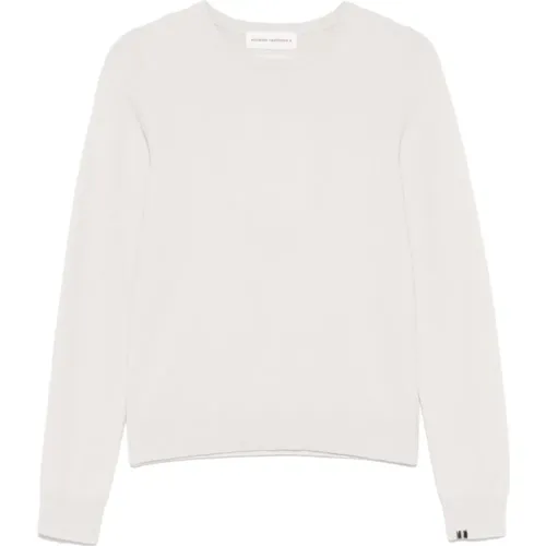 Cashmere Sweater with Decorative Stitching , female, Sizes: ONE SIZE - Extreme Cashmere - Modalova