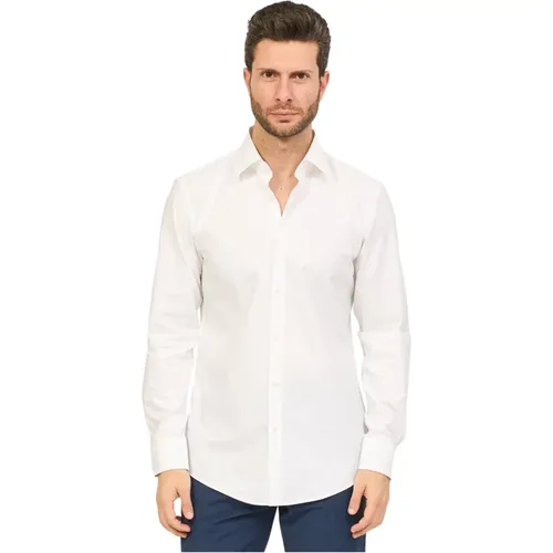 Weiße Baumwoll Klassische Hemd Slim Fit , Herren, Größe: 3XL - Hugo Boss - Modalova