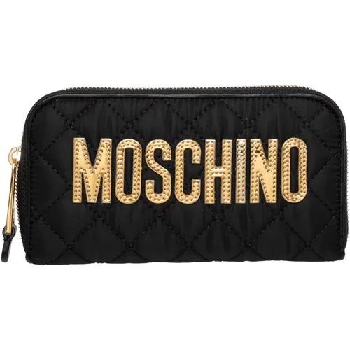 Elegante Kartenhalter Brieftasche , Damen, Größe: ONE Size - Moschino - Modalova