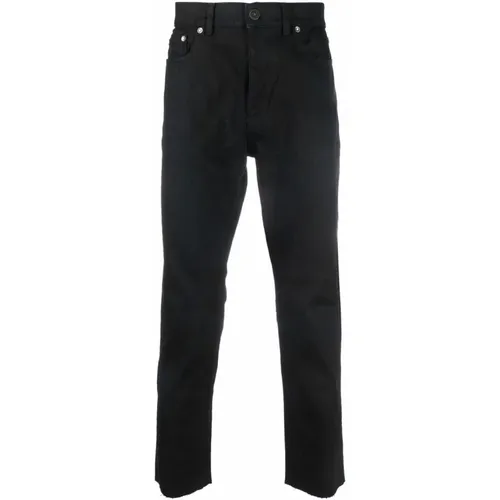 Slim-Fit Jeans with Logo Patch , male, Sizes: W32 - Golden Goose - Modalova