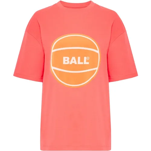 Sporty Circle Tee Bluse Rose Ball - Ball - Modalova