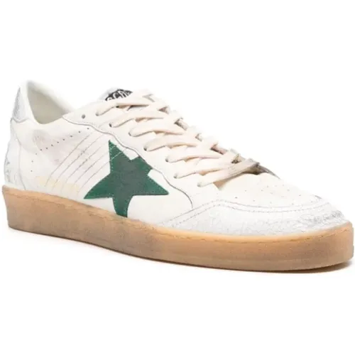 Green Calf Leather Sneakers , male, Sizes: 11 UK, 6 UK - Golden Goose - Modalova