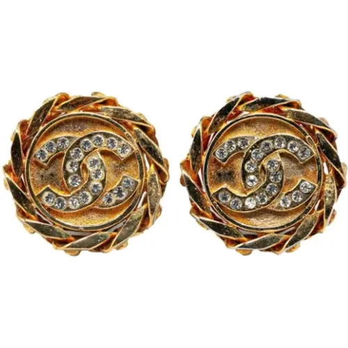 Pre-owned Metal earrings , female, Sizes: ONE SIZE - Chanel Vintage - Modalova