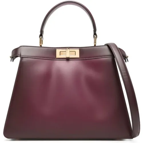 Peekaboo Handle Bag , female, Sizes: ONE SIZE - Fendi - Modalova