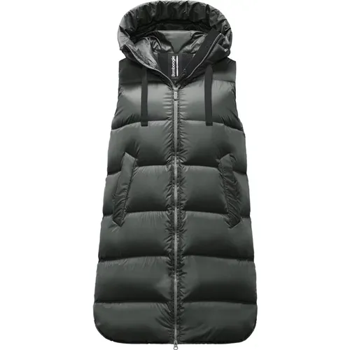 A-shaped Down Vest in Bright Nylon , female, Sizes: L, S, M, XS - BomBoogie - Modalova