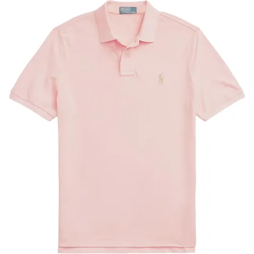 Cotton polo shirt with tone to tone logo , male, Sizes: M, L, XL - Ralph Lauren - Modalova
