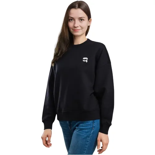 Damen Sweatshirt Schwarz Bio-Baumwolle - Karl Lagerfeld - Modalova