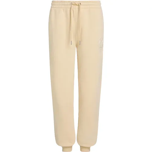 Varsity Crest Sweatpants Ivory Country Style , Damen, Größe: M - Tommy Hilfiger - Modalova