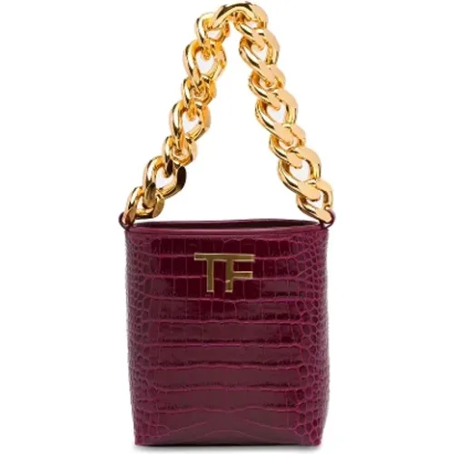 Pre-owned Leather handbags , female, Sizes: ONE SIZE - Tom Ford Pre-owned - Modalova