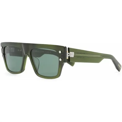 Grüne Sonnenbrille für den täglichen Gebrauch - Balmain - Modalova