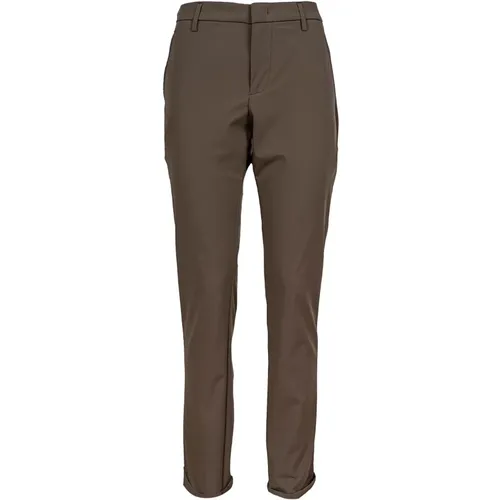 Lightweight Slim Fit Cotton Chino Pants , male, Sizes: W38 - Dondup - Modalova
