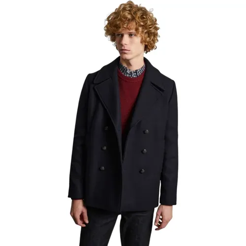 Made in France wool pea coat , male, Sizes: XL, 2XL - L'Exception Paris - Modalova