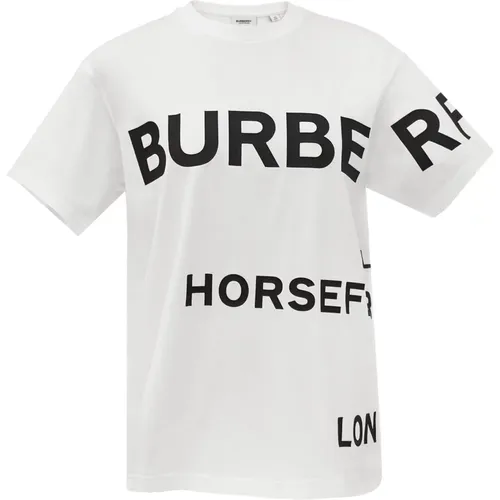 Oversized Signature-Print T-Shirt - Burberry - Modalova