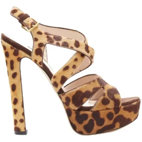 Pre-owned Wool heels , female, Sizes: 4 1/2 UK - Miu Miu Pre-owned - Modalova