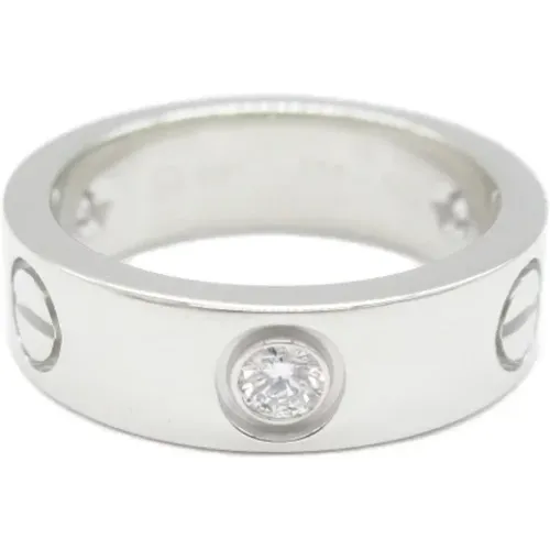 Pre-owned White Gold rings , female, Sizes: ONE SIZE - Cartier Vintage - Modalova