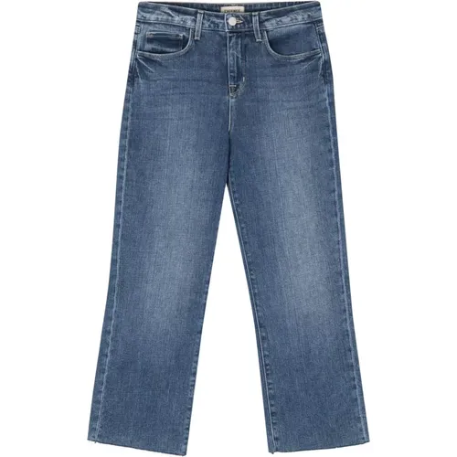 Cropped Wide Leg Jeans , Damen, Größe: W27 - L'Agence - Modalova