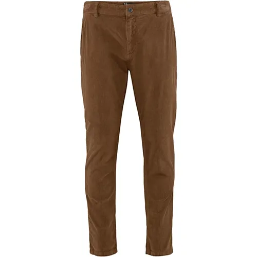 Corduroy Slim-fit Chino Pants , male, Sizes: W30, W33, W31, W36, W32 - BomBoogie - Modalova