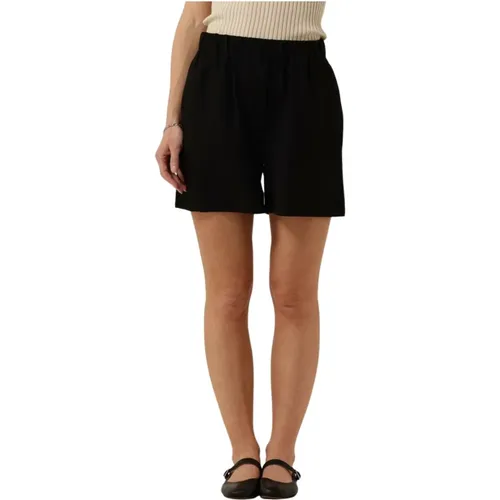Schwarze Shorts für Trendy Look , Damen, Größe: S - Modström - Modalova