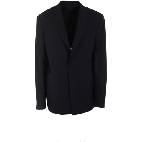 Wool Blend Jacket with Classic Lapel and Button Closure , male, Sizes: XL - 424 - Modalova