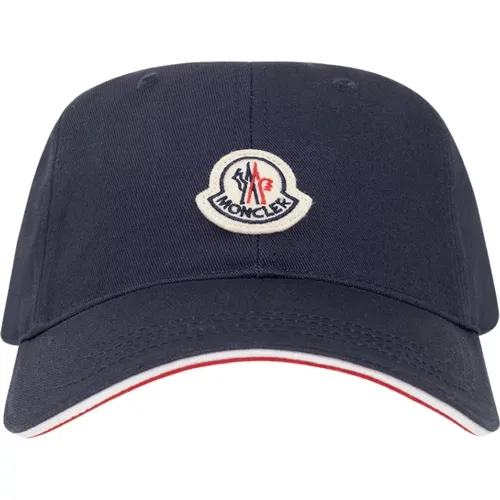Logo Baseball Cap, Marineblau und Rot - Moncler - Modalova