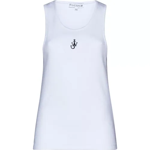 Anchor Embroidery Tank Top , female, Sizes: M - JW Anderson - Modalova