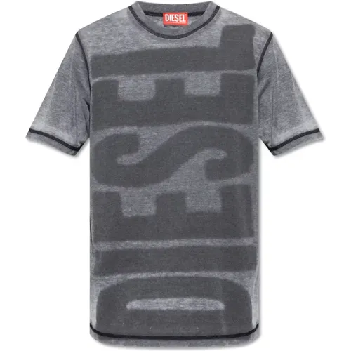 ‘T-Just-L1’ T-Shirt mit Logo , Herren, Größe: M - Diesel - Modalova