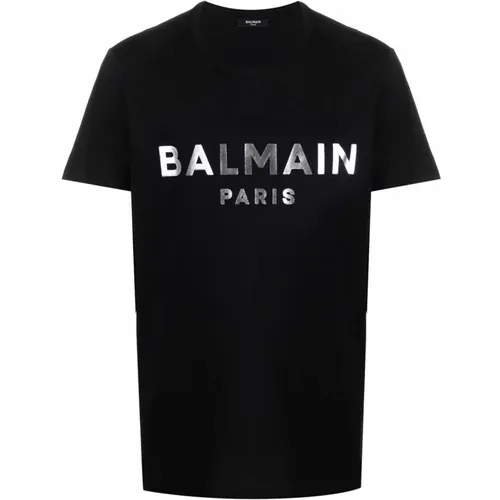 Logo Print T-Shirt , male, Sizes: XL, L, S - Balmain - Modalova