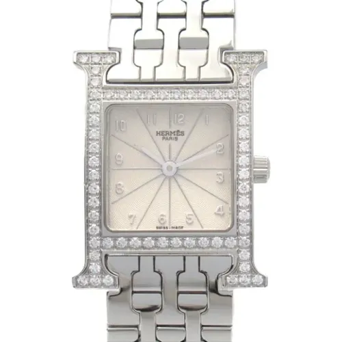 Pre-owned Stainless Steel watches , female, Sizes: ONE SIZE - Hermès Vintage - Modalova