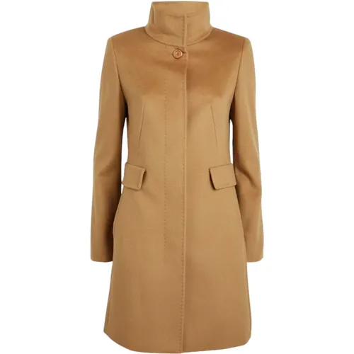 Agnese Single-Button Camel Coat , female, Sizes: 2XS, XS - Max Mara - Modalova