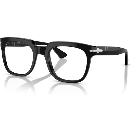 Schwarze Brillengestelle , unisex, Größe: 50 MM - Persol - Modalova