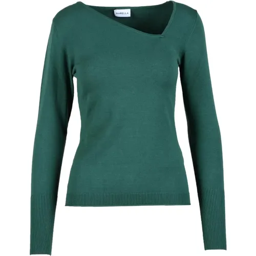 Eleganter Stricktop , Damen, Größe: XL - Marella - Modalova