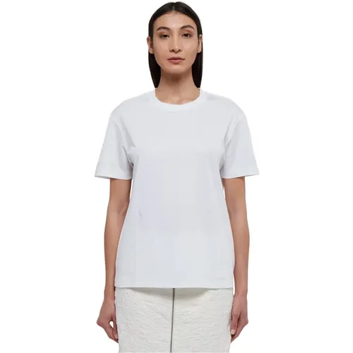 Cotton T-Shirt with Short Sleeves , female, Sizes: XS, M, S - Jil Sander - Modalova