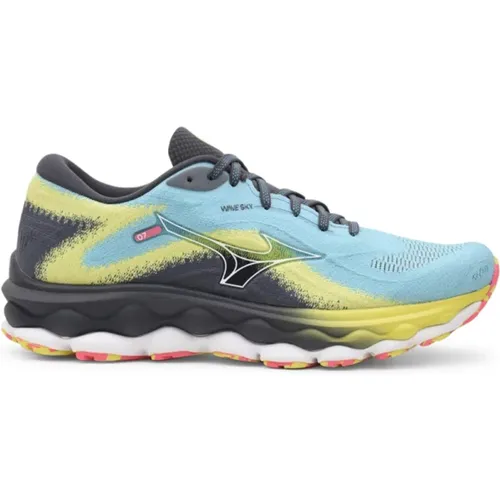 Floating Wave Sky 7 Sneakers , male, Sizes: 10 1/2 UK, 12 1/2 UK, 7 UK, 13 UK, 6 1/2 UK, 12 UK, 8 UK, 6 UK - Mizuno - Modalova