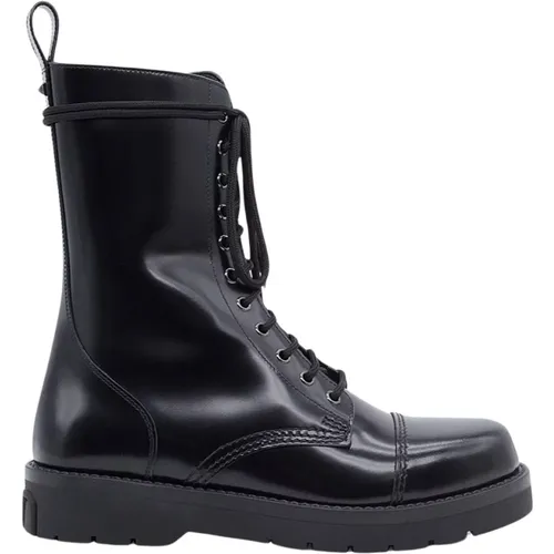 Camden Combat Boot - Leather , male, Sizes: 9 UK - Valentino - Modalova