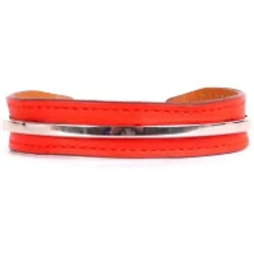 Pre-owned Leather bracelets , female, Sizes: ONE SIZE - Hermès Vintage - Modalova