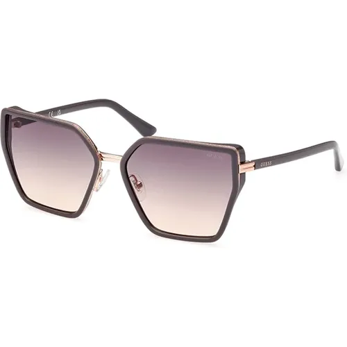 Stilvolle Sonnenbrille mit grauen Verlaufsgläsern,Sonnenbrille Gu7871 Schwarz,Stylische Sonnenbrille Gu7871 53F - Guess - Modalova